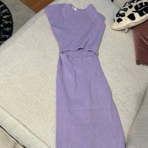 Aritzia Wilfred free cutout knit mini sweater dress XS